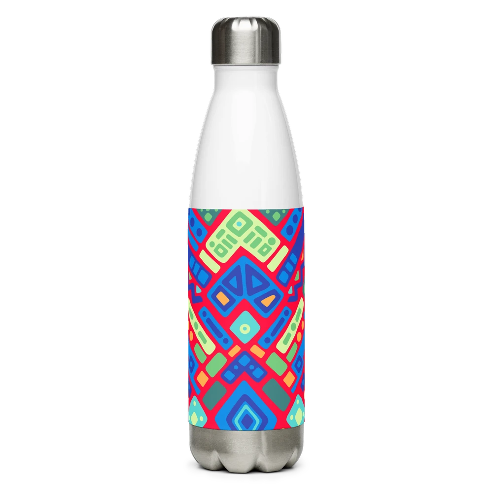 Psychedelic Maximalist Stainless Steel Water Bottles - Reef Prism image