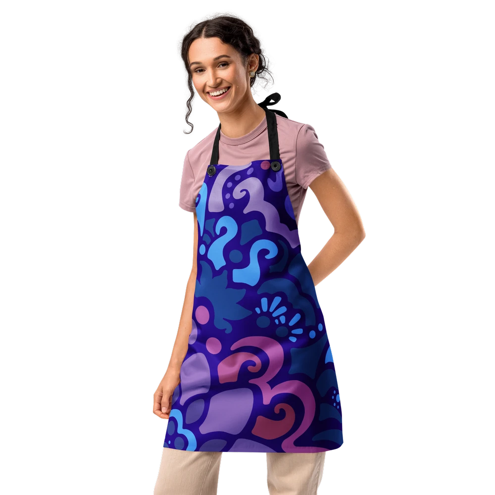 Psychedelic Maximalist All-Over Print Aprons image 1