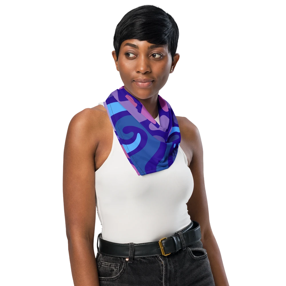 Psychedelic Maximalist All-Over Print Bandanas image 4
