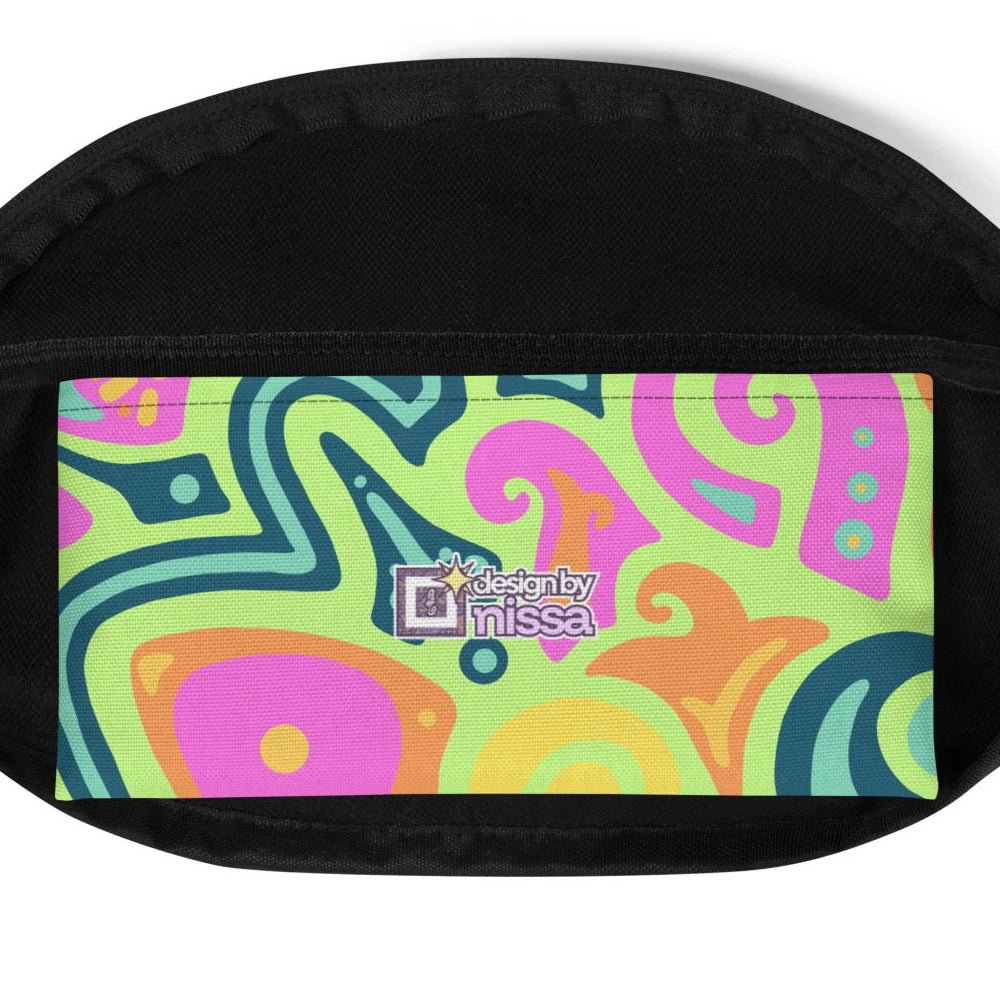 Psychedelic Maximalist All-Over Print Fanny Packs image 2