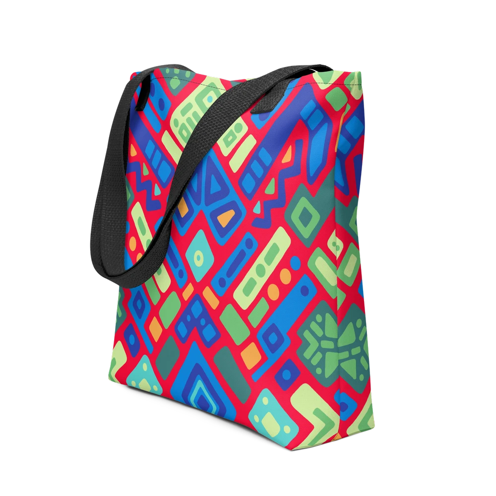 Psychedelic Maximalist All-Over-Print Tote Bags - Reef Prism image