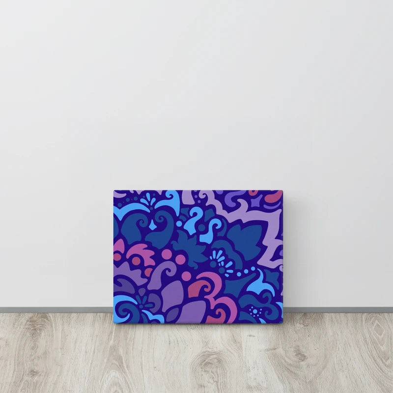 Psychedelic Maximalist Canvas Prints - Midnight Berry, 11×14 image