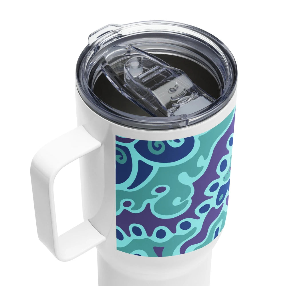 Psychedelic Maximalist Stainless Steel Travel Mugs image 2