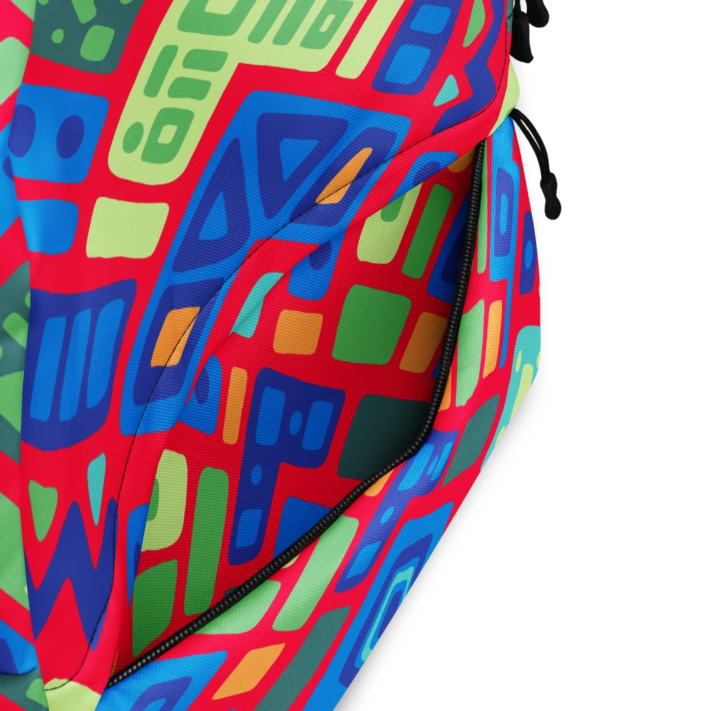 Psychedelic Maximalist All-Over Print Backpacks image 5
