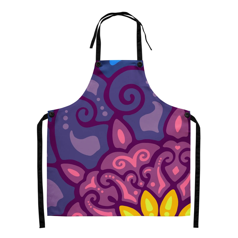 Psychedelic Maximalist All-Over Print Aprons - Cosmic Dawn image