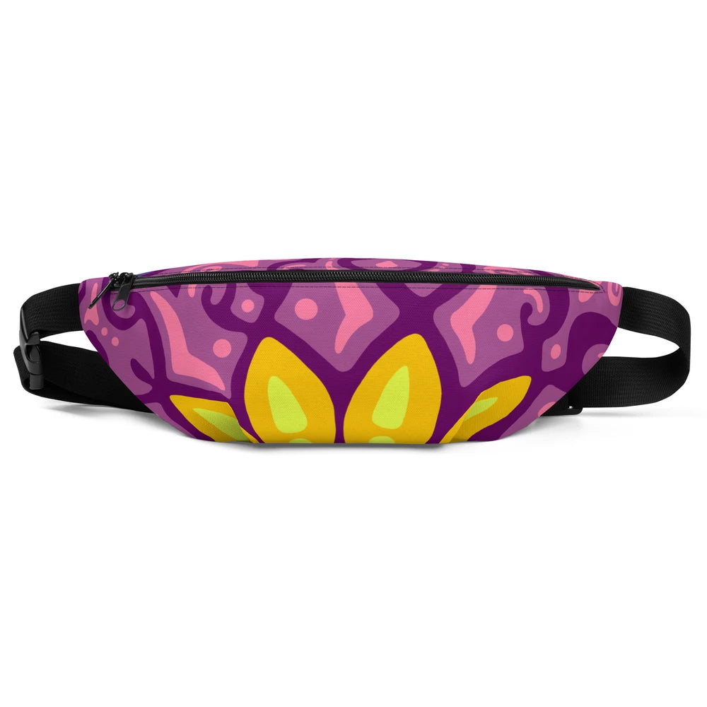 Psychedelic Maximalist All-Over Print Fanny Packs - Cosmic Dawn, M/L image
