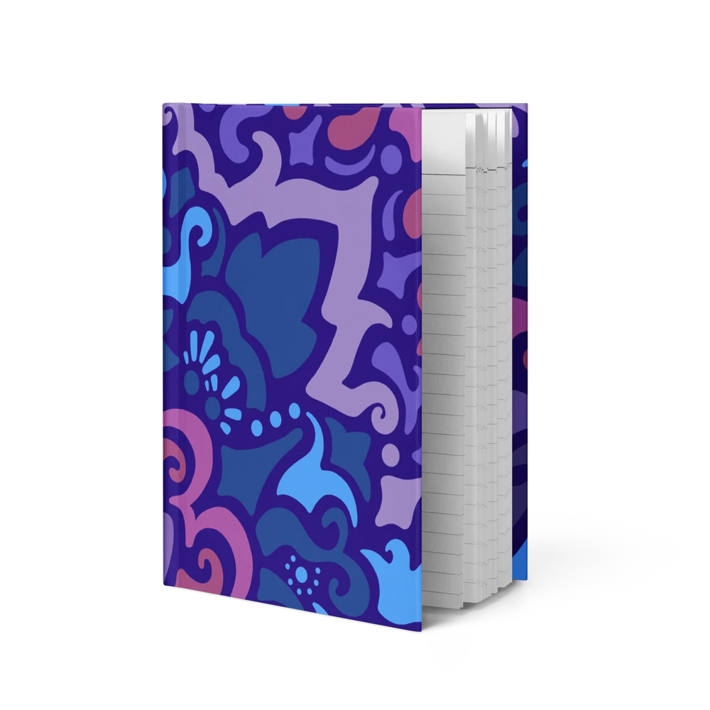 Psychedelic Maximalist Hardcover Journals - Midnight Berry image