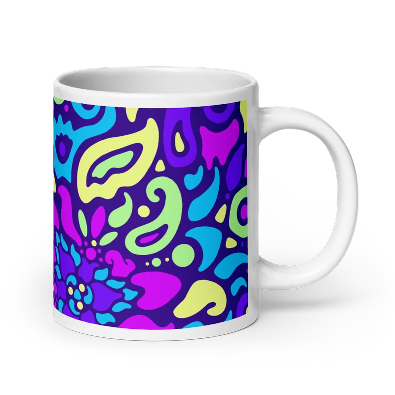 Psychedelic Maximalist Ceramic Coffee Mugs image 0